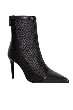 Stivaletto Diamante in pelle e rete nero SERGIO LEVANTESI | DIAMANTE56NERO